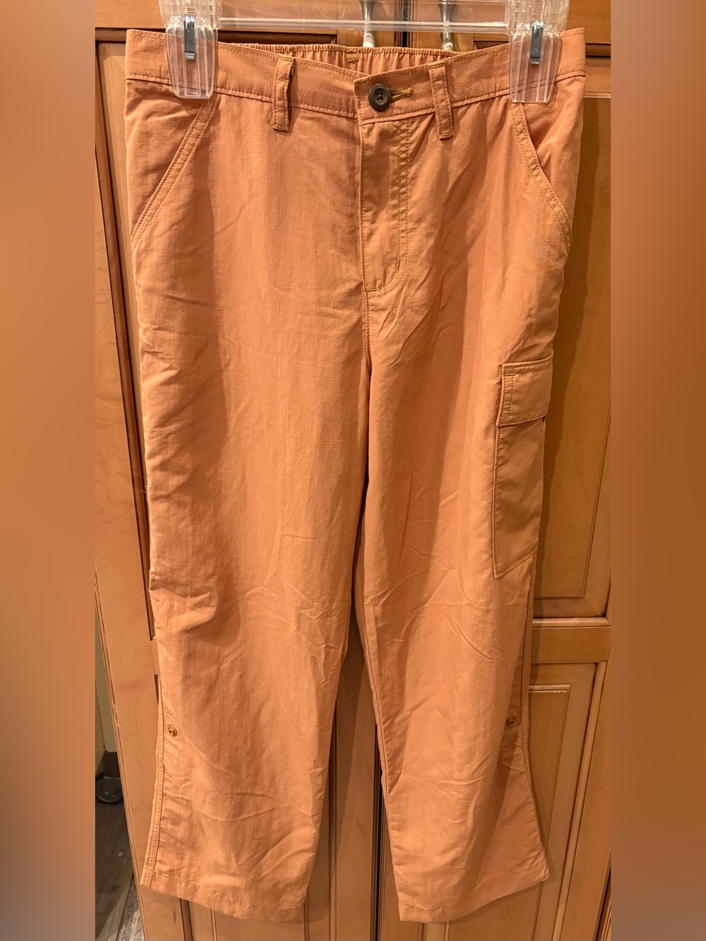 Patagonia kids outdoor everyday Cargo Pants in Warm Tan-Orange NO Belt
